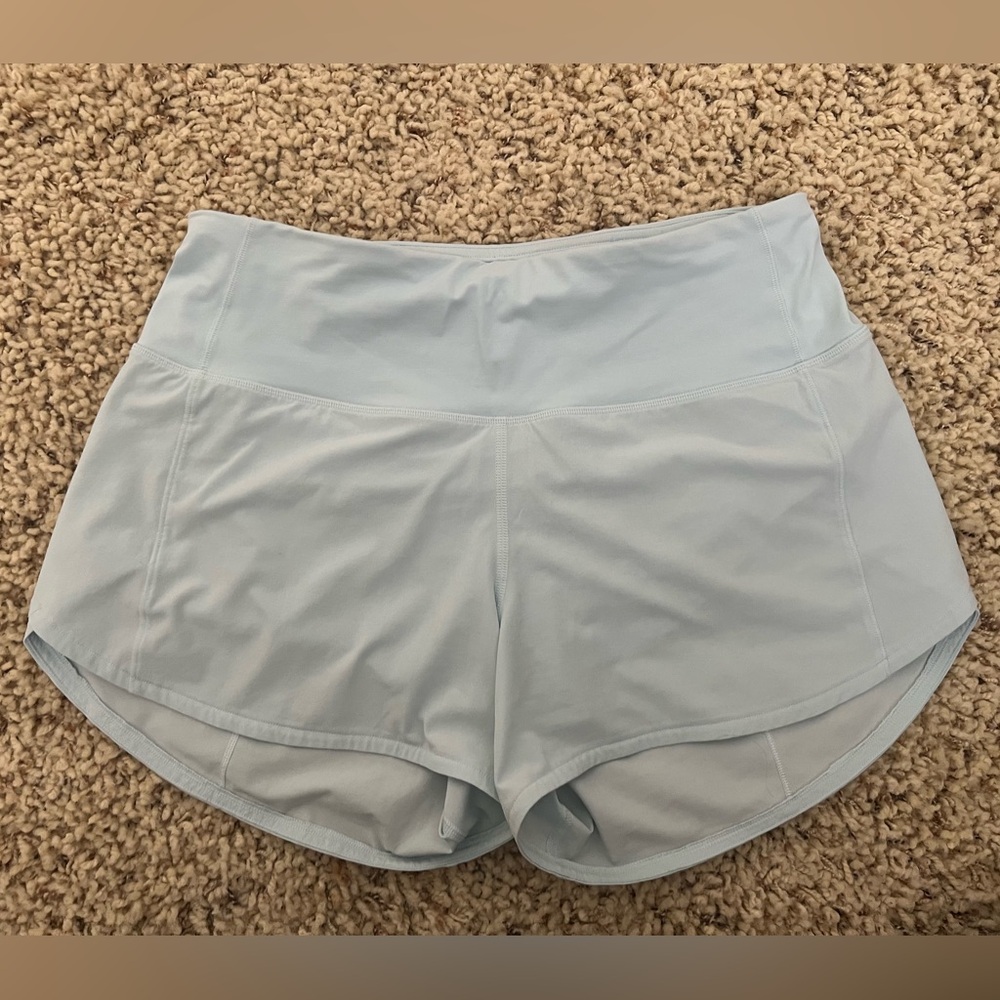 Lululemon Athletica Blue Athletic Shorts with Dolphin Hem